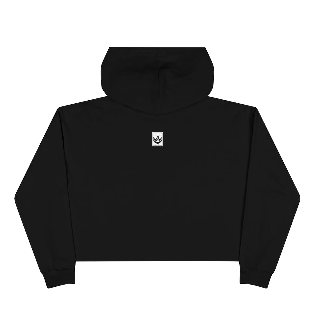 HBCU GRAD 'No Regrets' Crop Hoodie | Crimson & Cream
